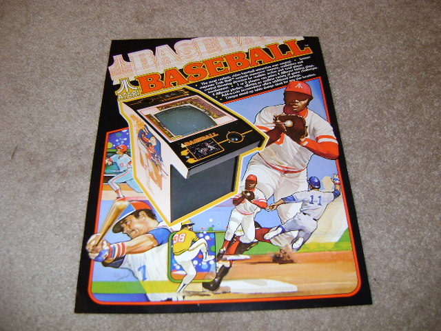 BASEBALL video flyer  ATARI