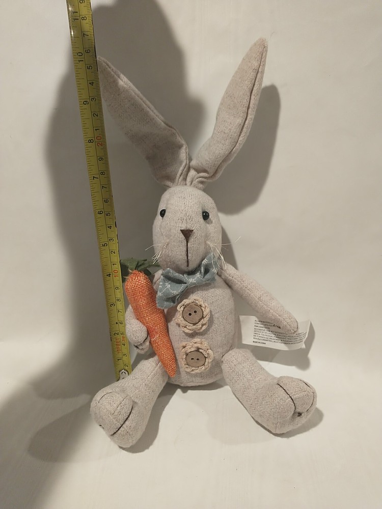 Home Decor Easter Bunny Stuffed animal Bottons, Carrot