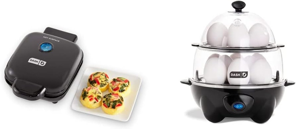 Deluxe Sous Vide Egg Bite Maker with Silicone Molds + Deluxe Rapid Egg Cooker -
