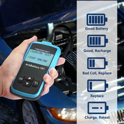 2025 TOPDON AB101 Battery Tester 12V Load Charging System Analyzer 100-2000CCA