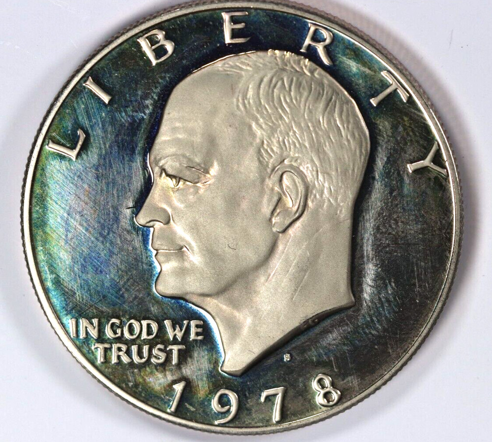 1978-S Eisenhower Dollar Proof Toned