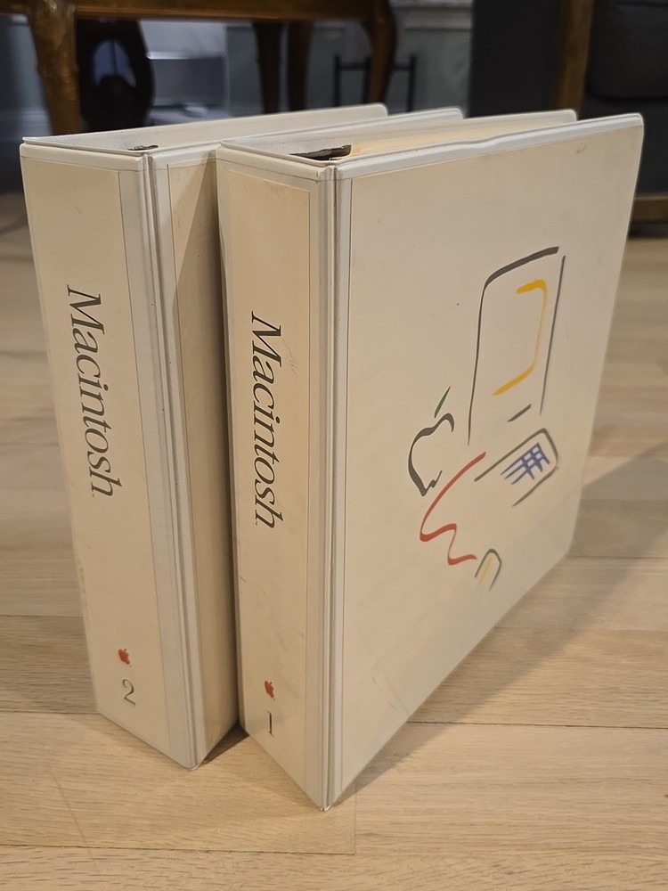 vintage apple inside macintosh volume 1 and 2 developer manuals 84-85