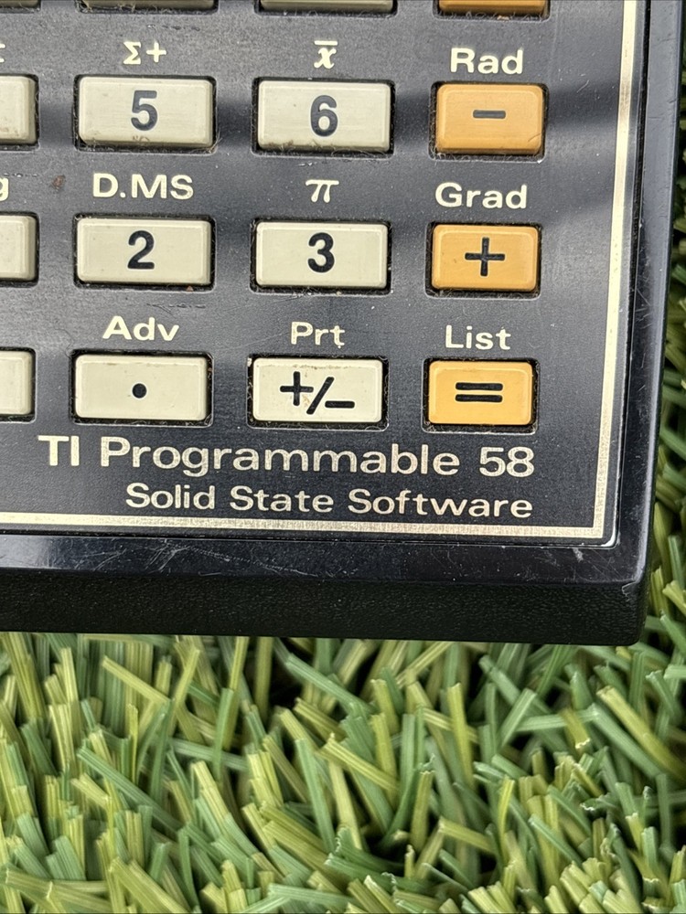 Texas Instruments TI-58 Programmable Calculator AS IS -For Parts Only