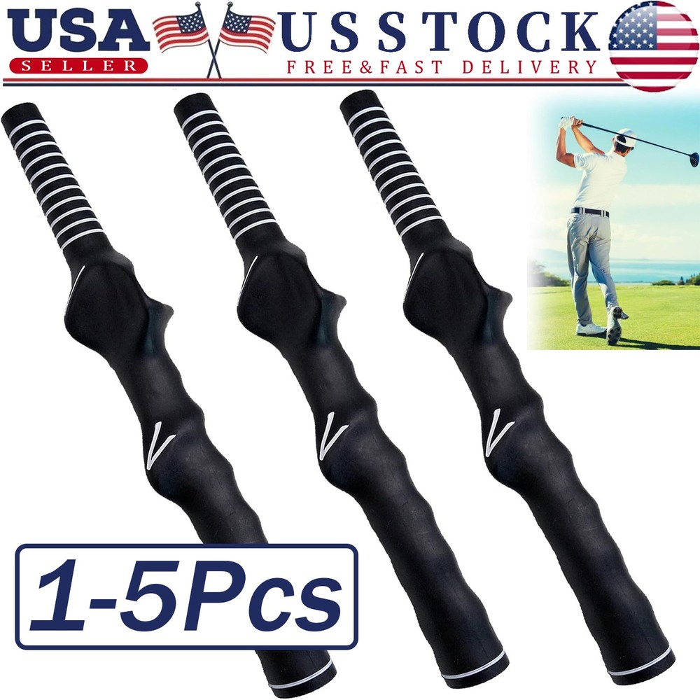 5Pcs Right-Hand Golf Swing Training Grip Standard Teaching Aid Warm Up Trainer