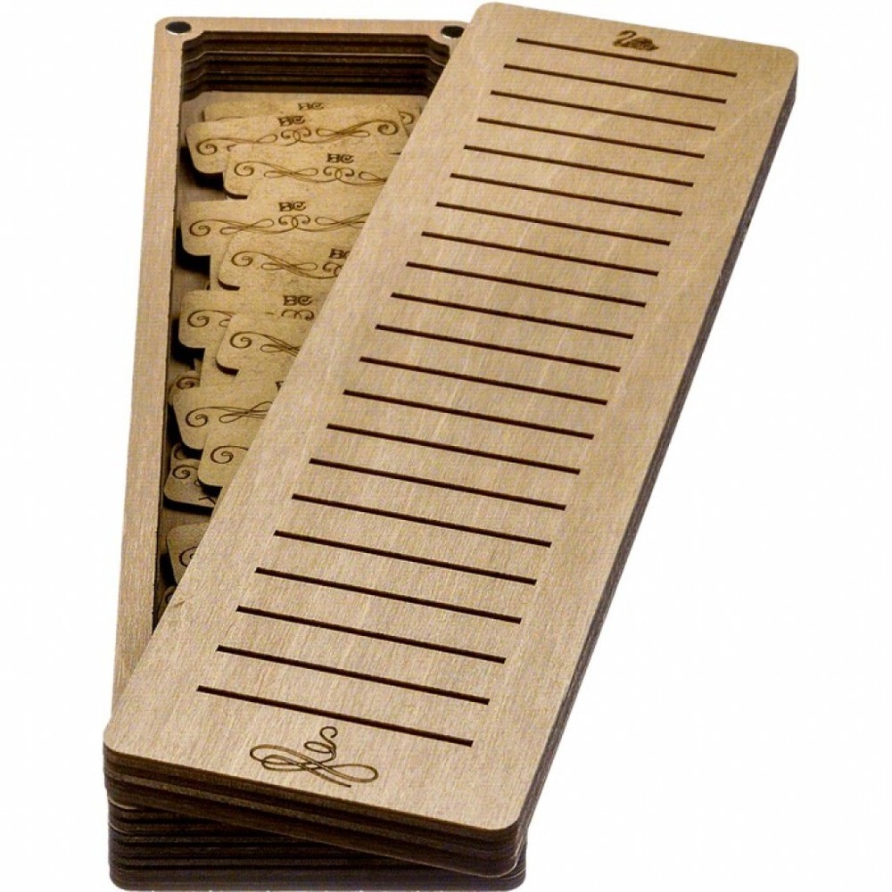Plywood Needlework Box + 23 spools Needlework Organizer Thread/Floss organizer
