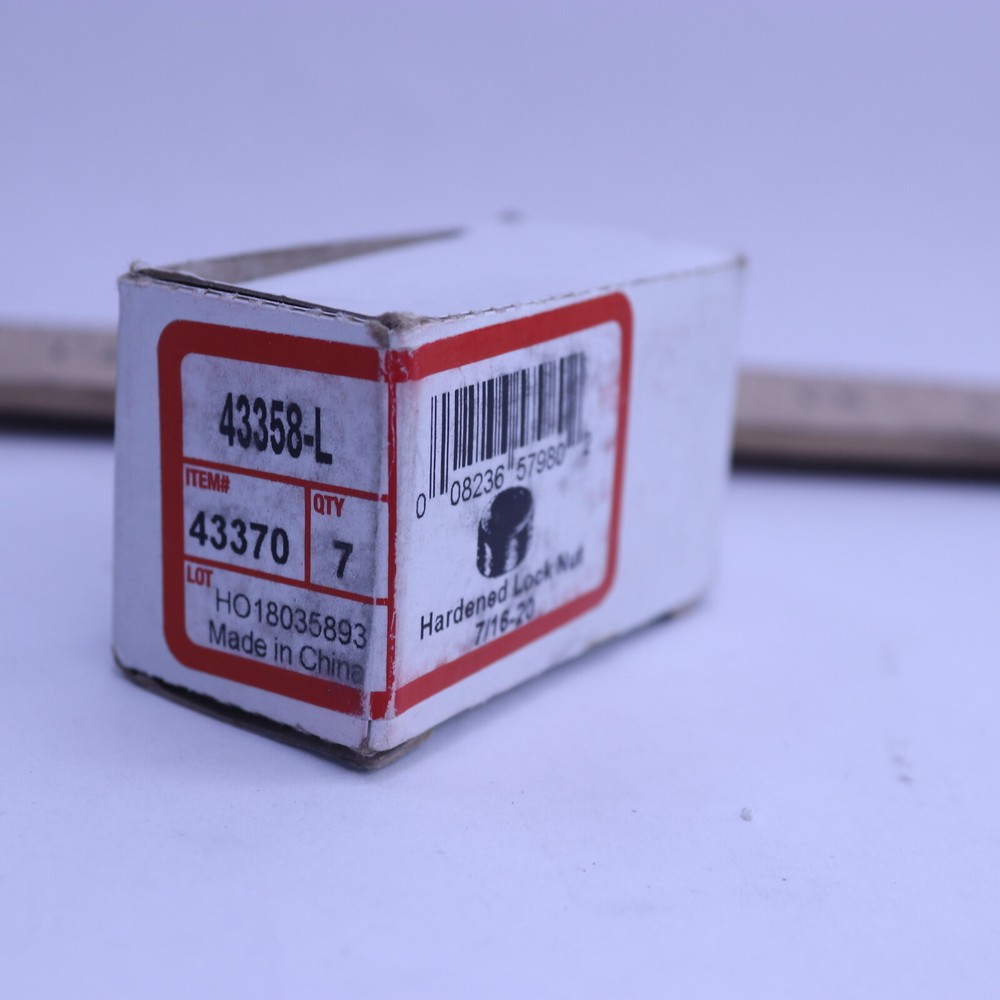 (7-Pk) Hillman Hardened Lock Nut 43370