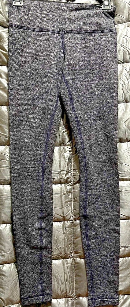 LULULEMON WOMENS GRAY LEGGINGS SIZE 4