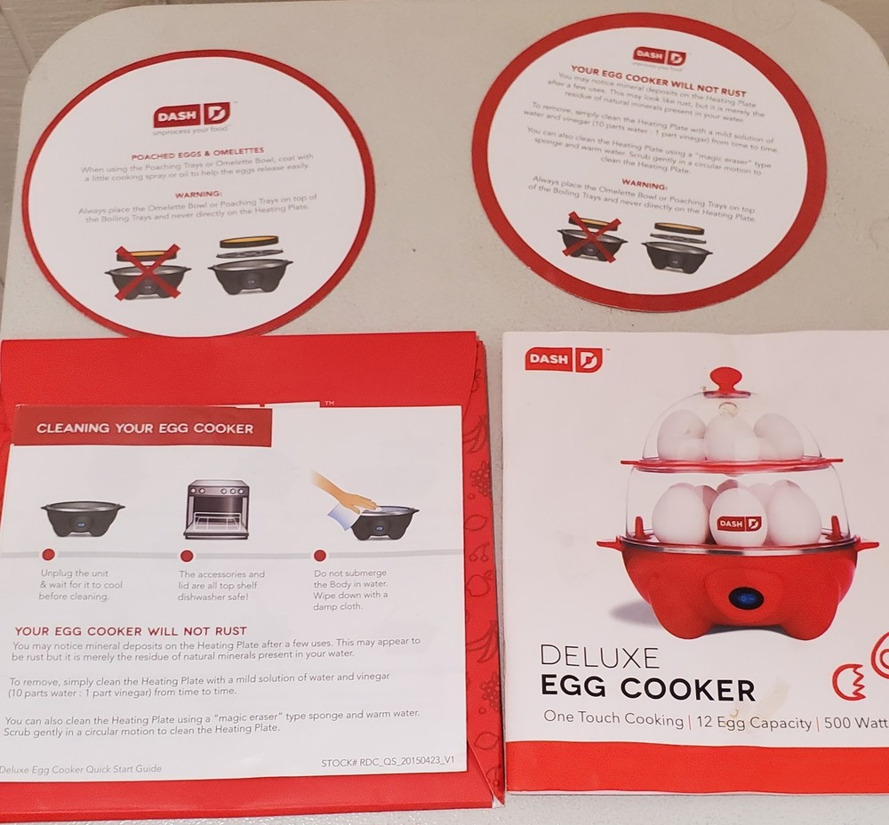 Dash Ultimate Deluxe Egg Cooker – 12-Egg – w/ Bite Trays Light Blue