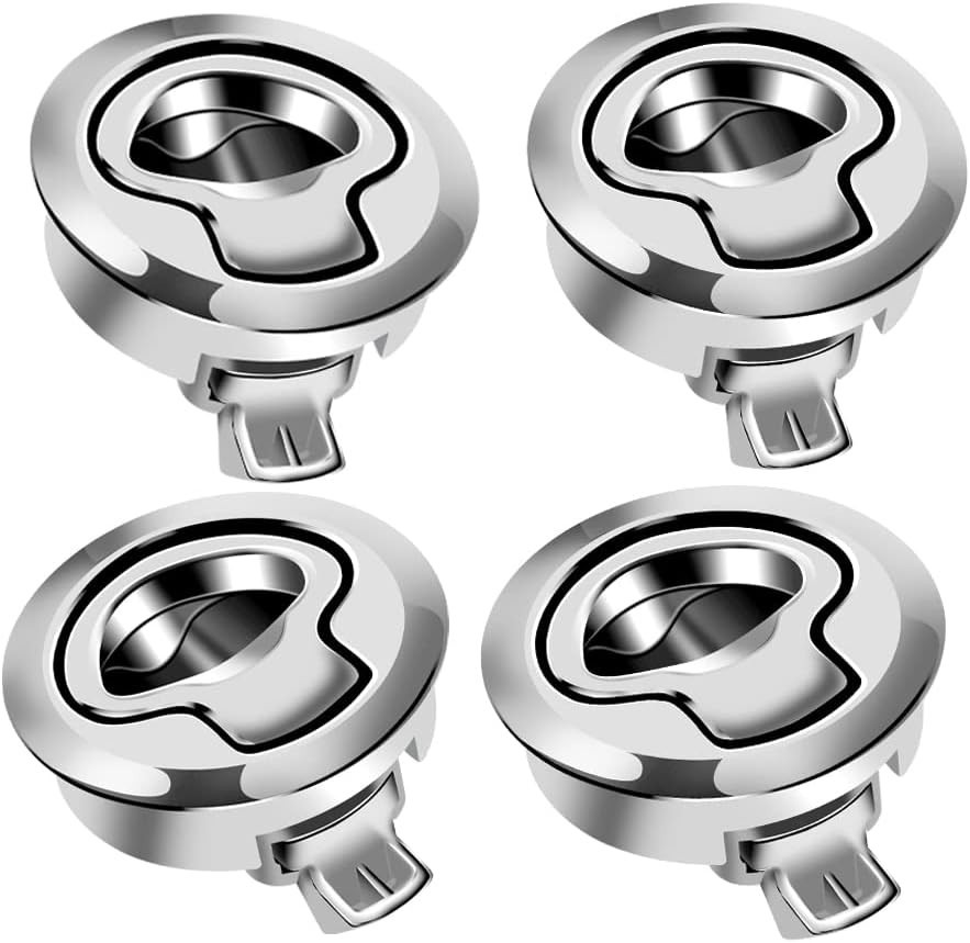 4pcs Stainless Steel Flush Pull Slam Latches - Modern Marine Hardware