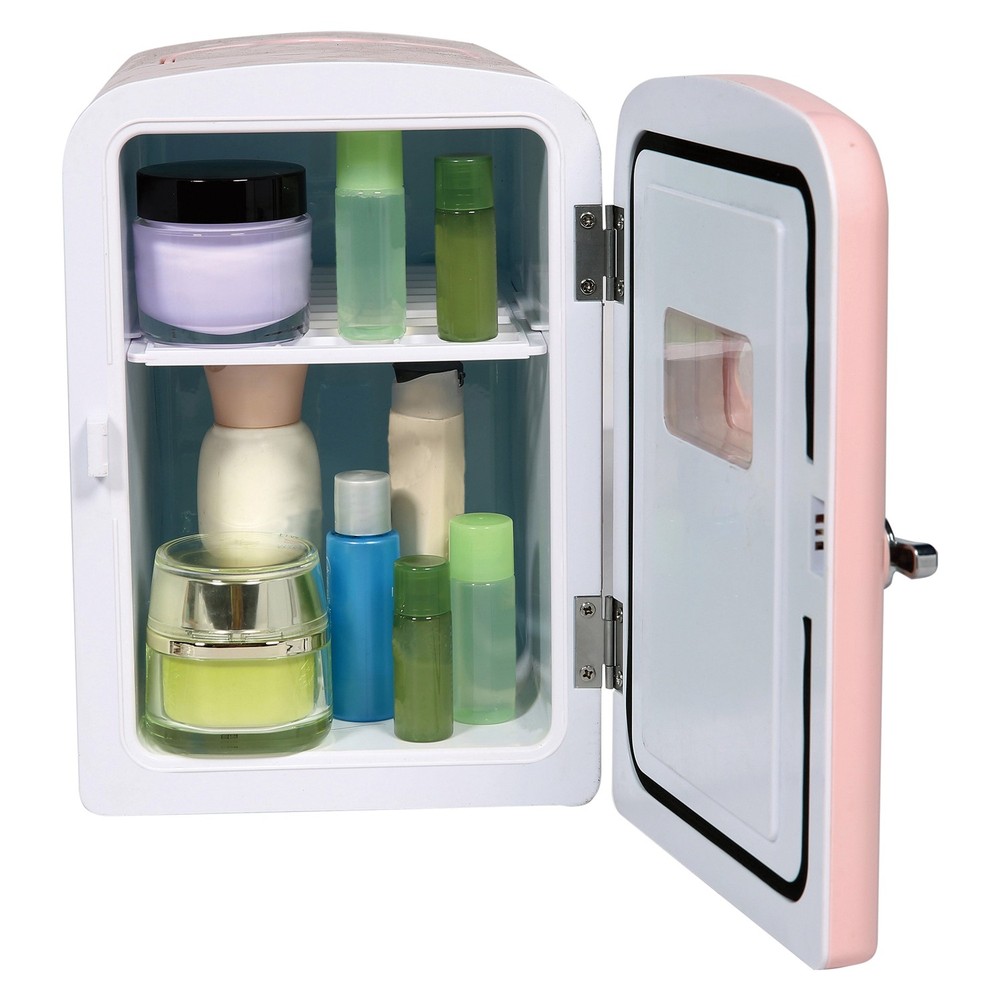 9-Can 48W Portable Retro Mini Refrigerator