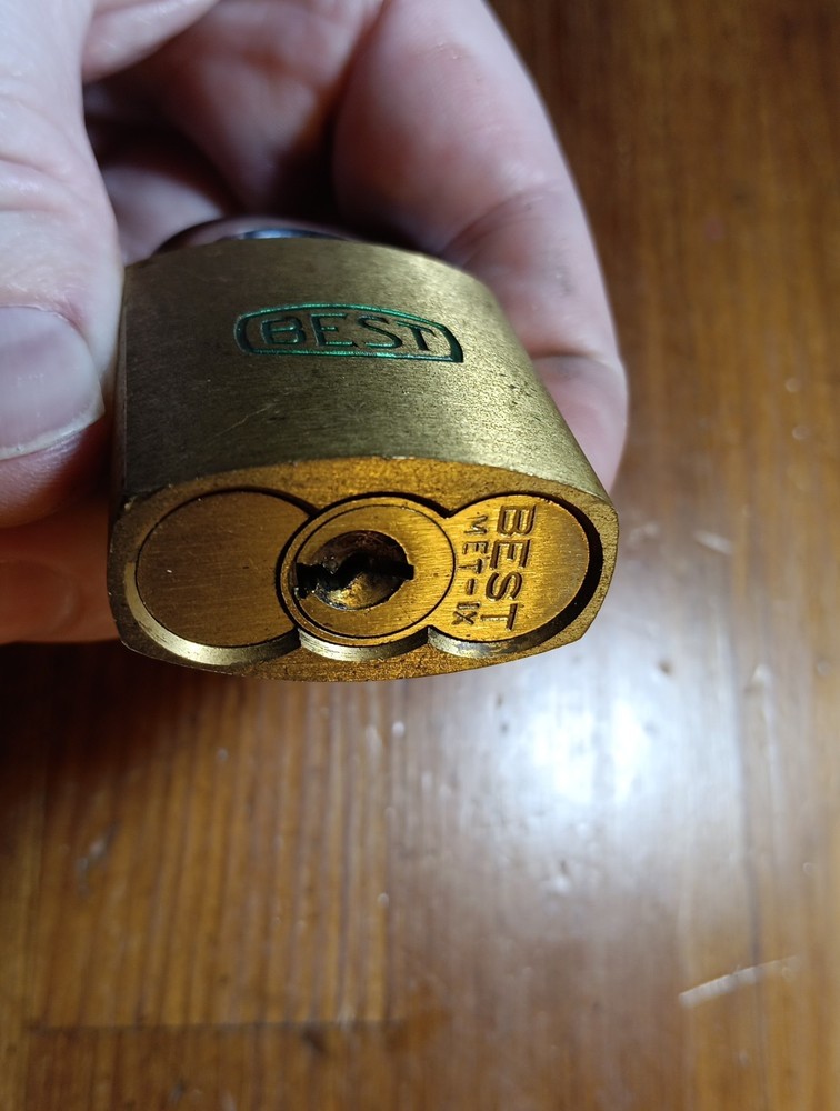 (3) BEST Lock Co. Padlocks And (1) Key