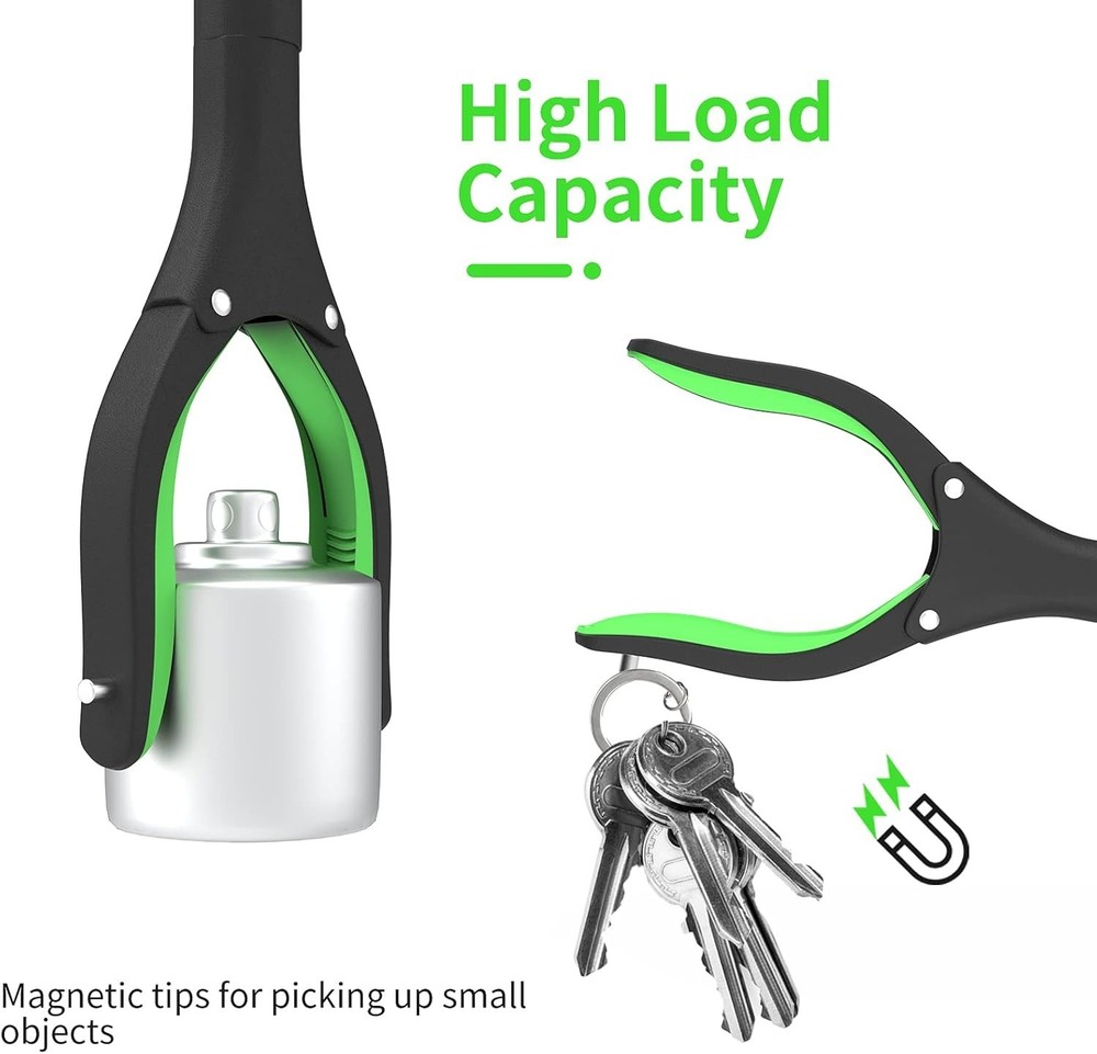 2-Pack 32" Grabber Reacher Tool with Magnetic Tip