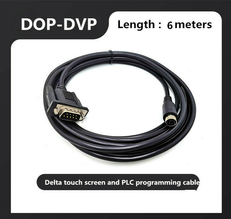 For Delta touch screen and PLC connection line DOP-DVP programming cable 6-meter