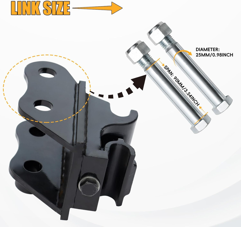 Quick Change Hitch for Mini Excavators, Quick Connect Attachments Mechanical, Qu