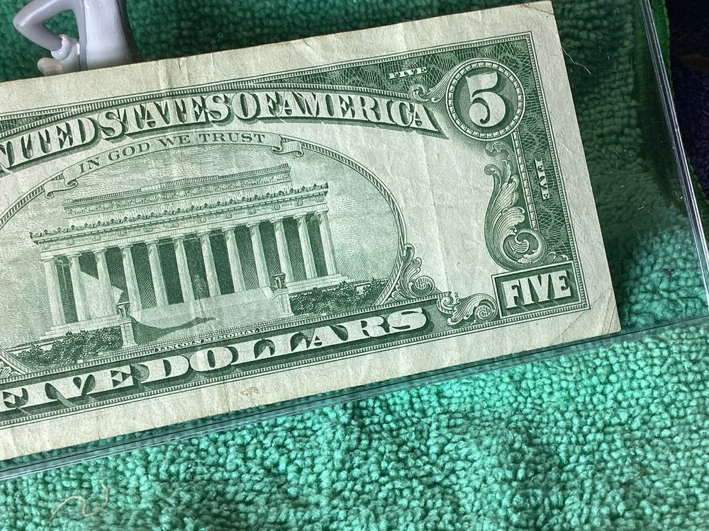 1963 $5 UNITED STATES 🇺🇸 NOTE 🎵 RED SEAL 🦭 BETTER GRADE