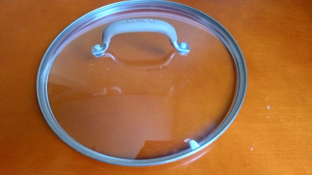 Circulon Replacement Glass Cookware Lid, Silicone Handle, Outer Rim 11.5"