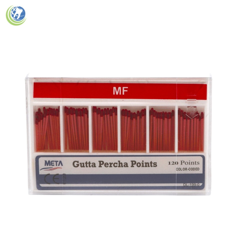 Gutta Percha Points Medium Fine (MF) 120/Box Vial Endodontic Obturation