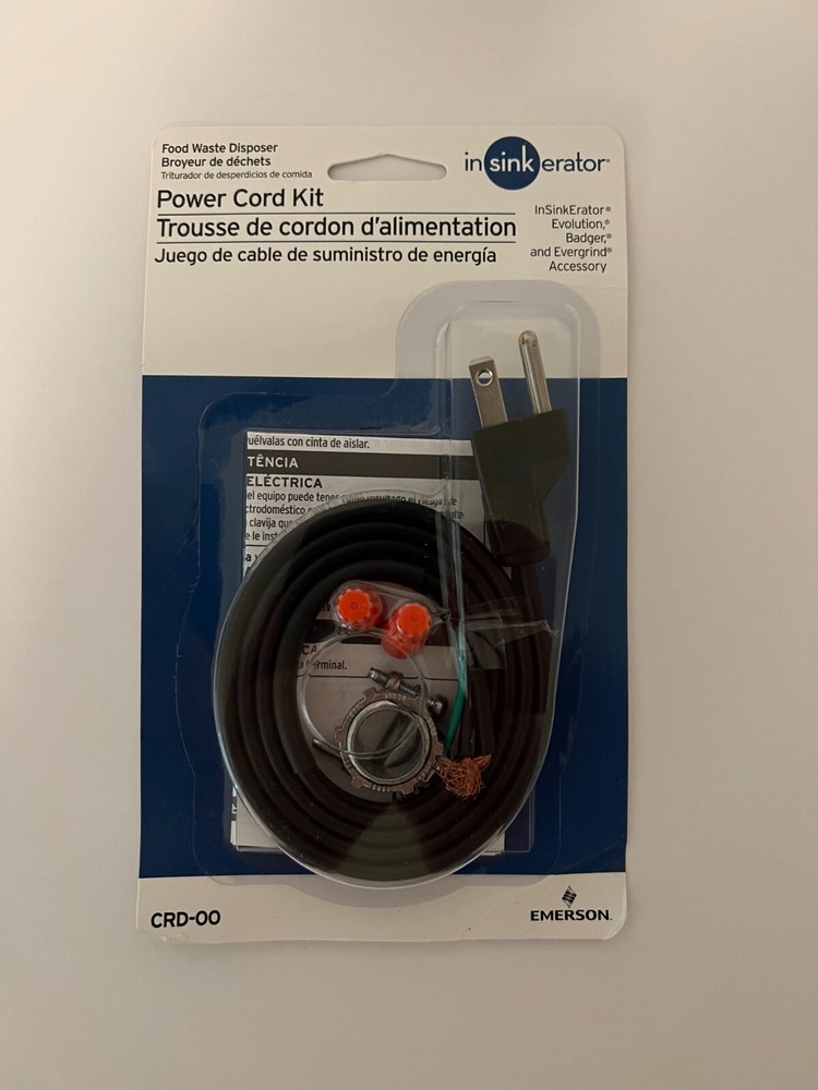 NEW InSinkErator CRD-00 Power Cord Accessory Kit - K