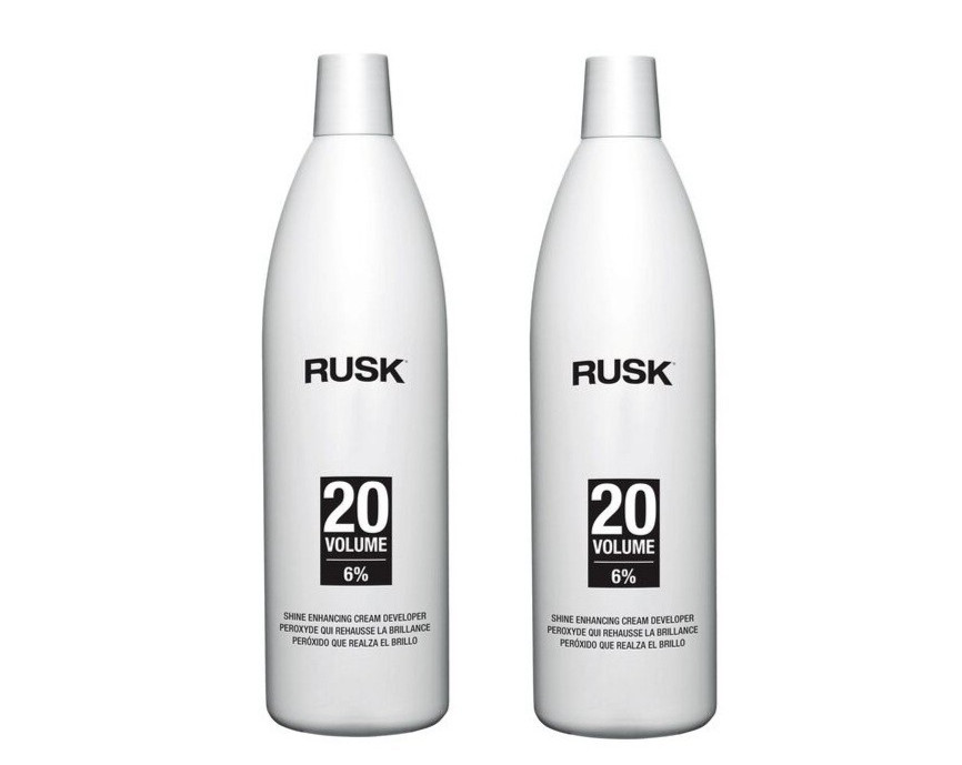 2 PACK Rusk Volume 20 6% Cream Developer 1L / 33.8oz