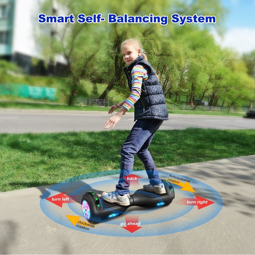 New 6.5'' Hoverboard Bluetooth Speaker LED Wheels Self-Balancing Hoverboard