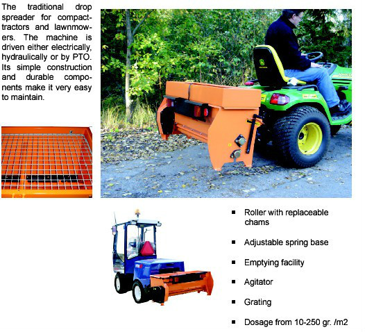 Hydromann 120EL electric drop salt and sand spreader