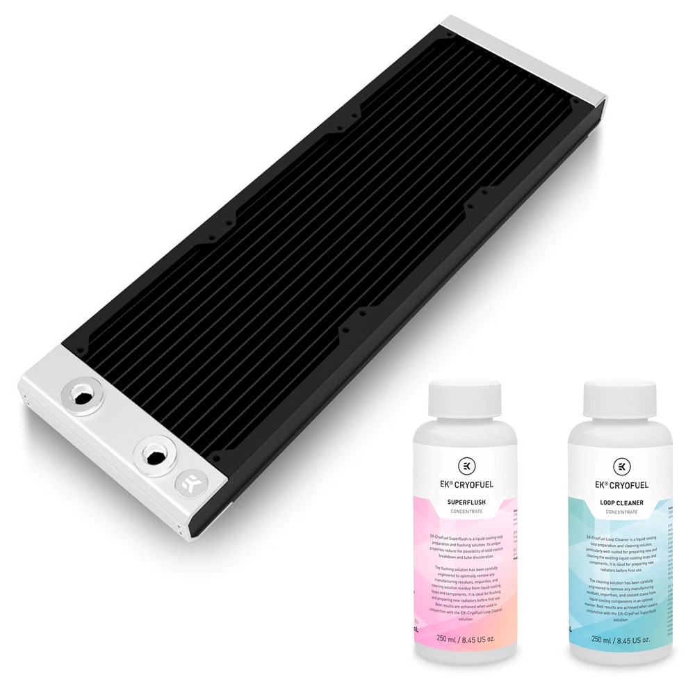 EKWB EK-Quantum Surface S360 Radiator, Cleaner and Superflush Bundle, Black