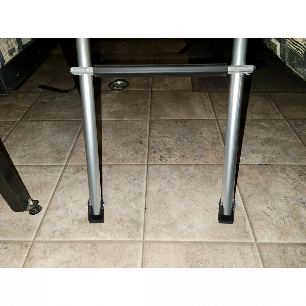 60" Bunk Ladder Aluminum Silver & Black For RV Camper Trailer or Home Garden