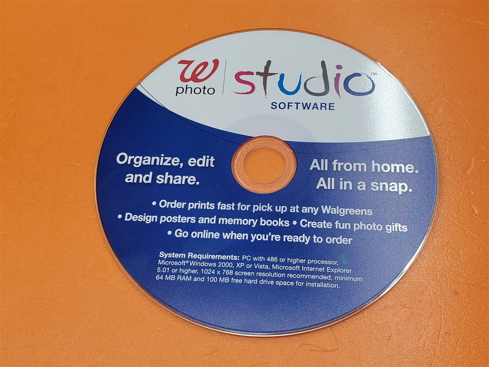 ⭐️⭐️⭐️⭐️⭐️ Walgreens Photo Studio Software Organize/Edit/Share All From Home