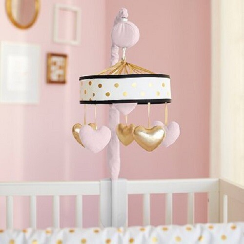 Just Born CoCo Collection 8Pc Crib Bedding Set Include Mobile/Blanket+++New