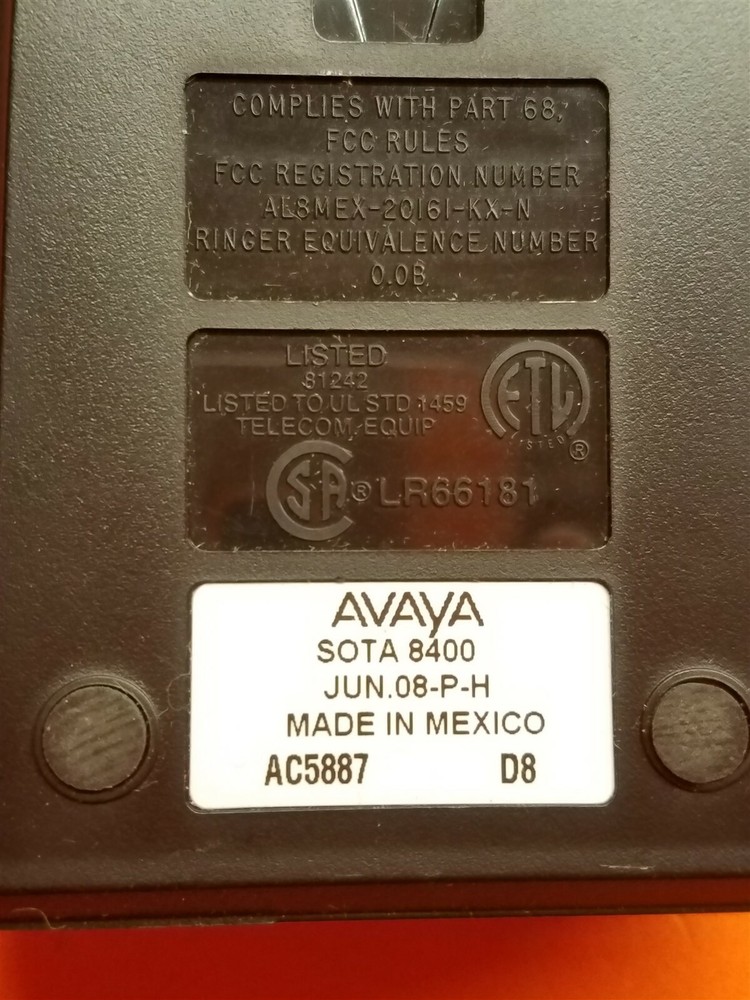 ⭐️⭐️⭐️⭐️⭐️ **UNTESTED** Avaya SOTA 8400 Modular Headset Adapter