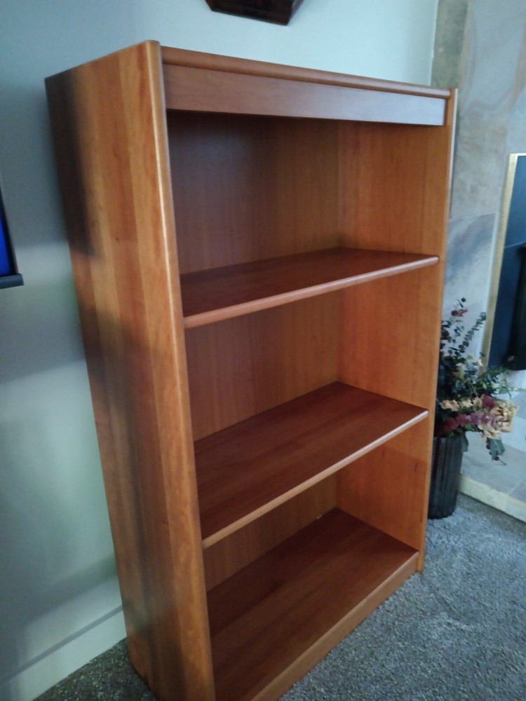 Danish Modern Tall Teak Bookcase