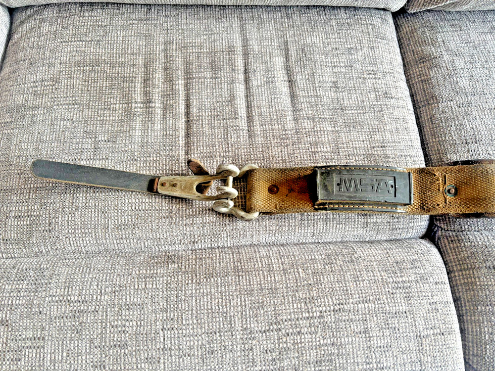 BETHLEHEM STEEL MSA QUICK RELEASE IRONWORKER BRIDGE TOOL BELT 1974