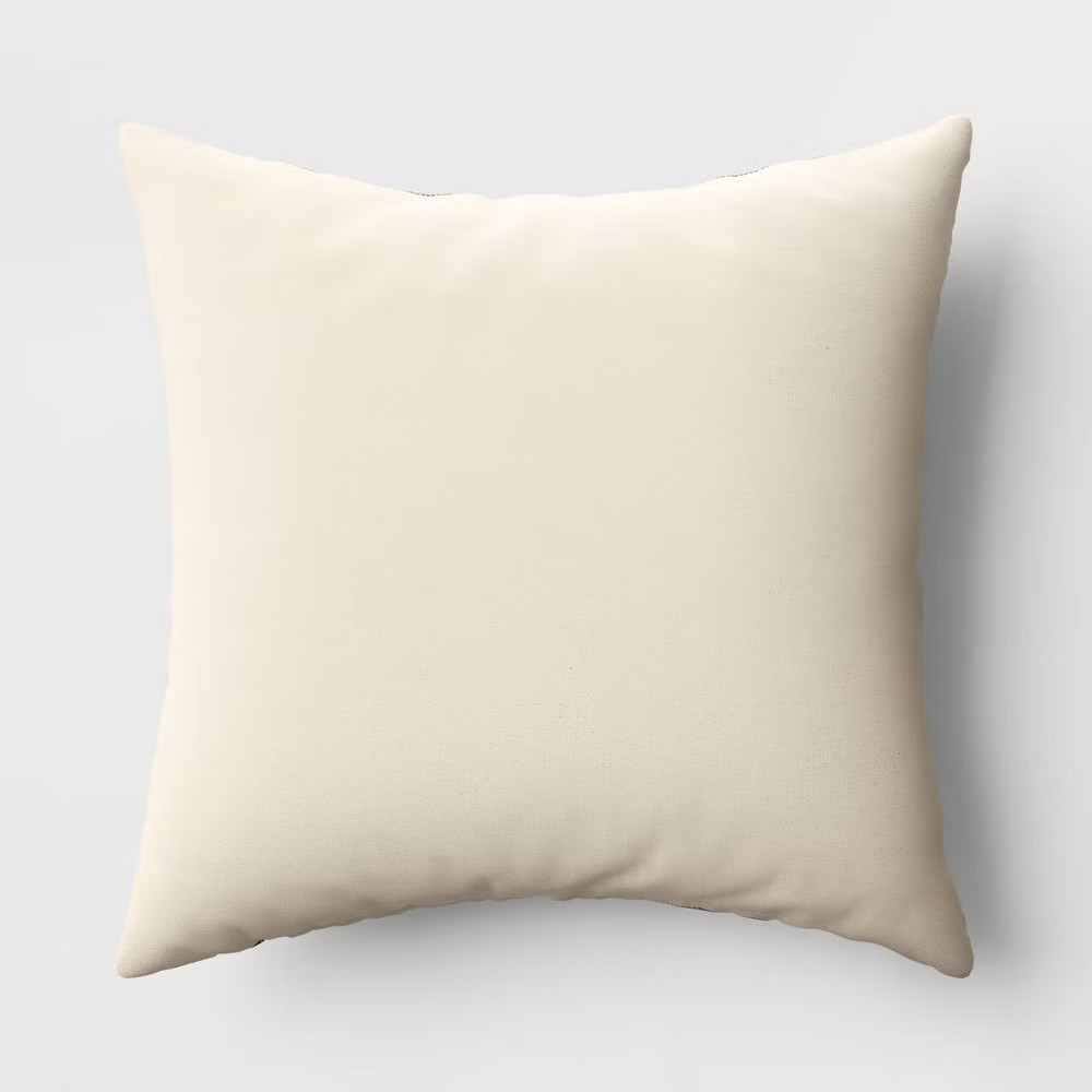 Oversized Textural Woven Square Throw Pillow - Threshold