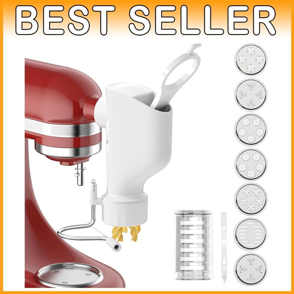 Kitchenaid Pasta Press Attachment - 7 Plates Included