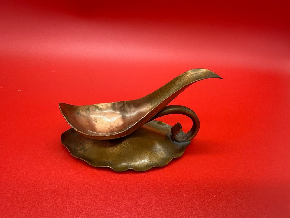 Gregorian Solid Copper Pipe Stand Original Engraved Signature #532
