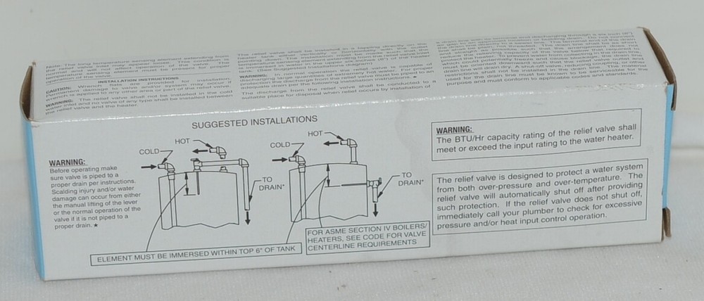 Cash Acme NCLX 5LX 19783 0150 3/4" Extended Inlet Pressure Relief Valve
