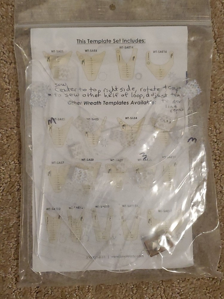 Westalee Sew Steady Spin-An-Echo Template Set