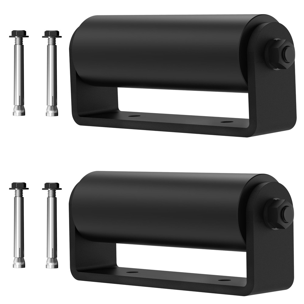 2Pack Slide Gate Guide Roller with Post Welded Bracket，6" Hard Nylon Sliding ...