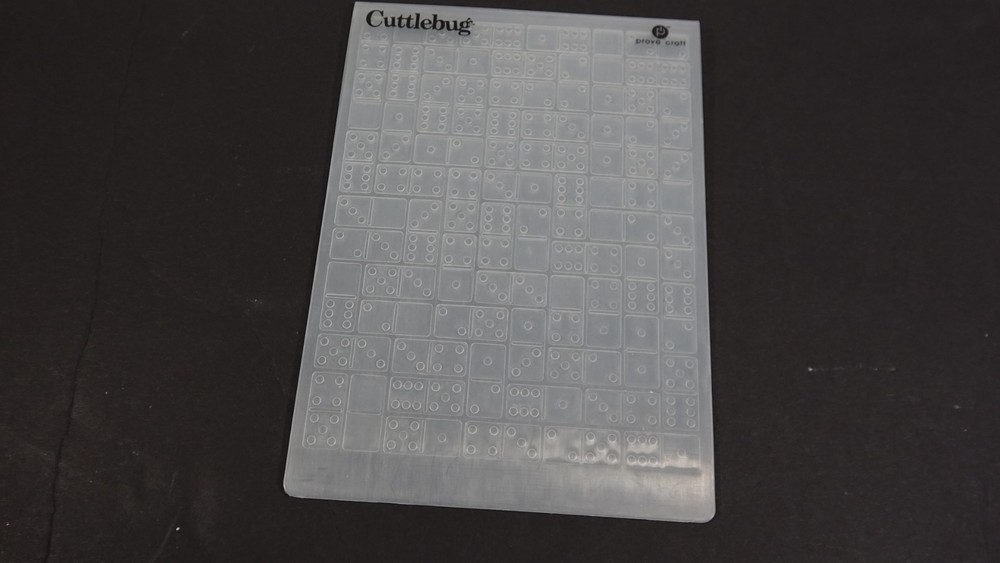 Cuttlebug Provo Craft Embossing Folder Dominos 2000206