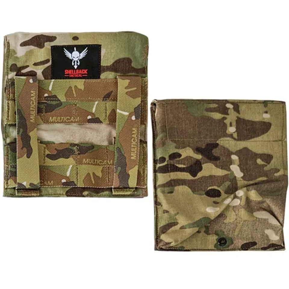 Shellback Tactical Side Armor Plate Pockets Pair Durable & Adjustable multicam