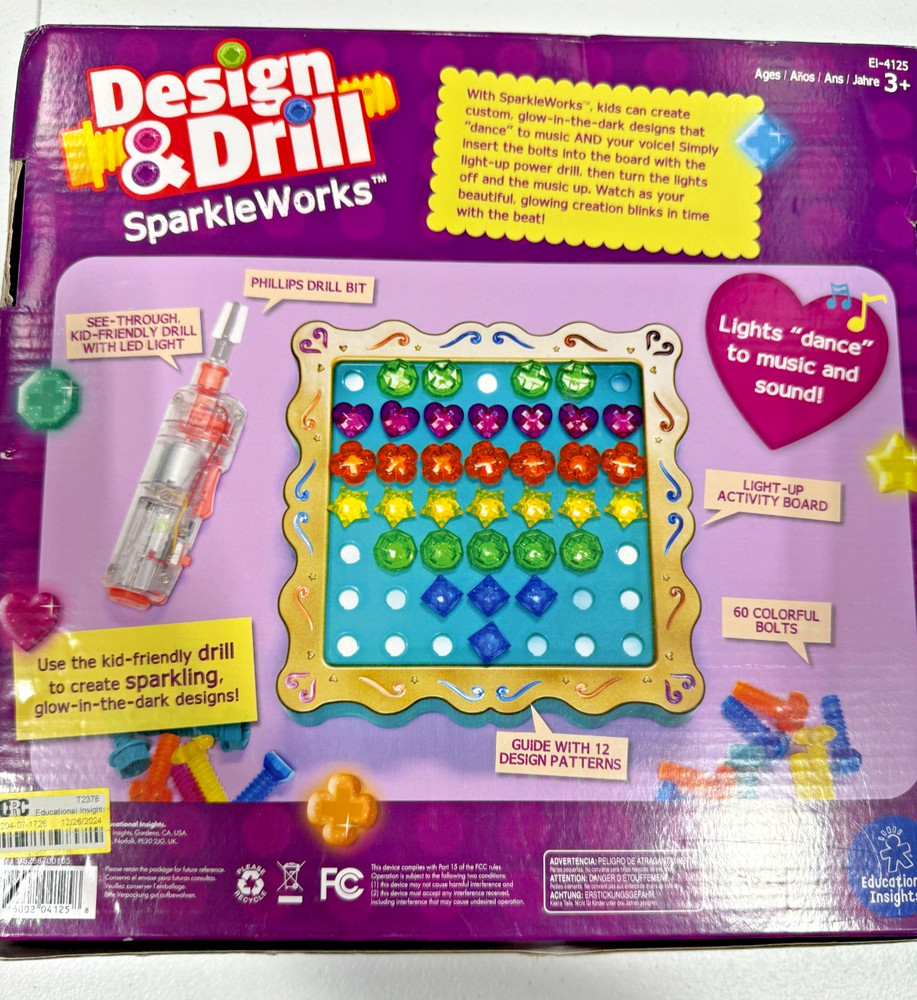 Educational Insights Design & Drill Sparkle Works (Read Description Below)