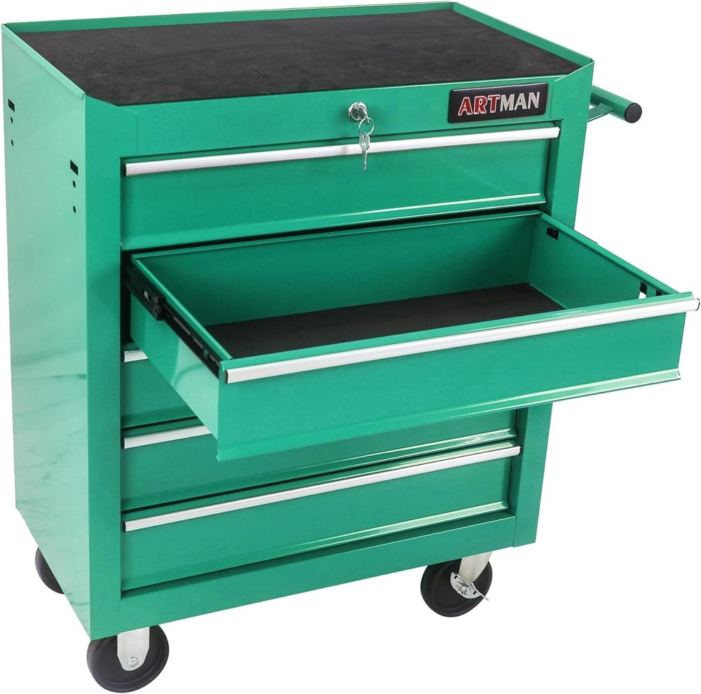 5-Drawer Rolling Tool Cart, Lockable Tool Storage Organizer,Tool Chest Cabinet