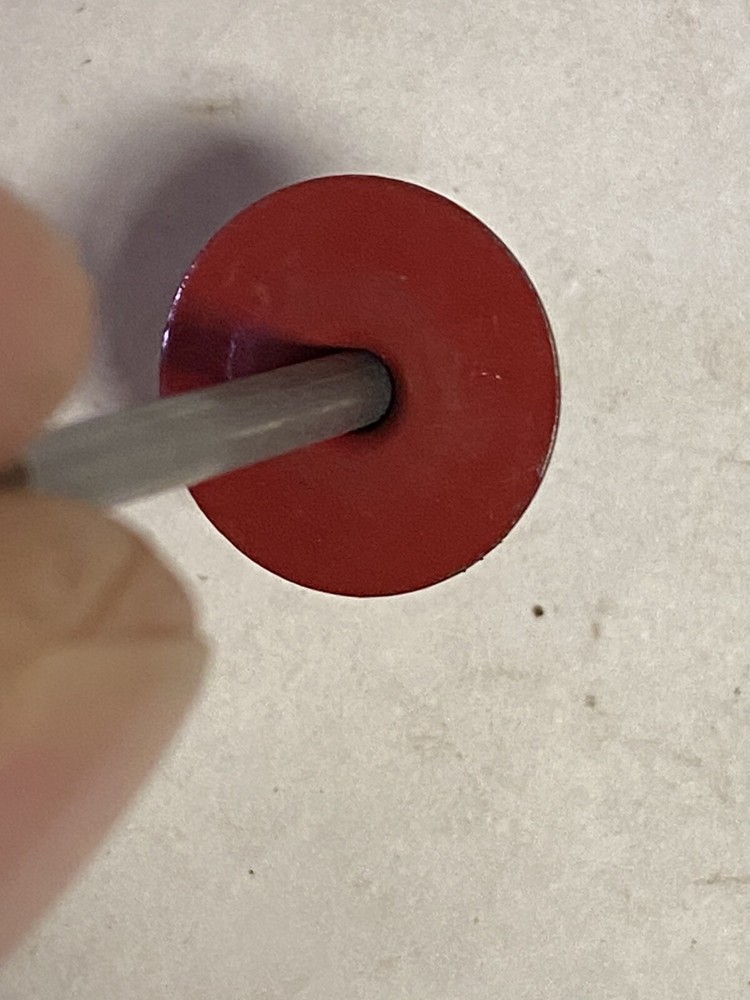 Original. SkiDoo Snowmobile Red Pop Rivets (QTY 6).