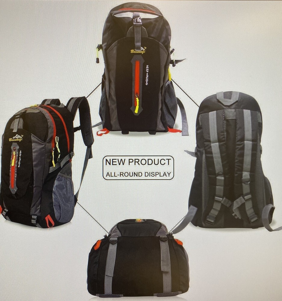 Baishigi Keep Walking Backpack 40L Waterproof Anti-Microbial Hiking Lightweight