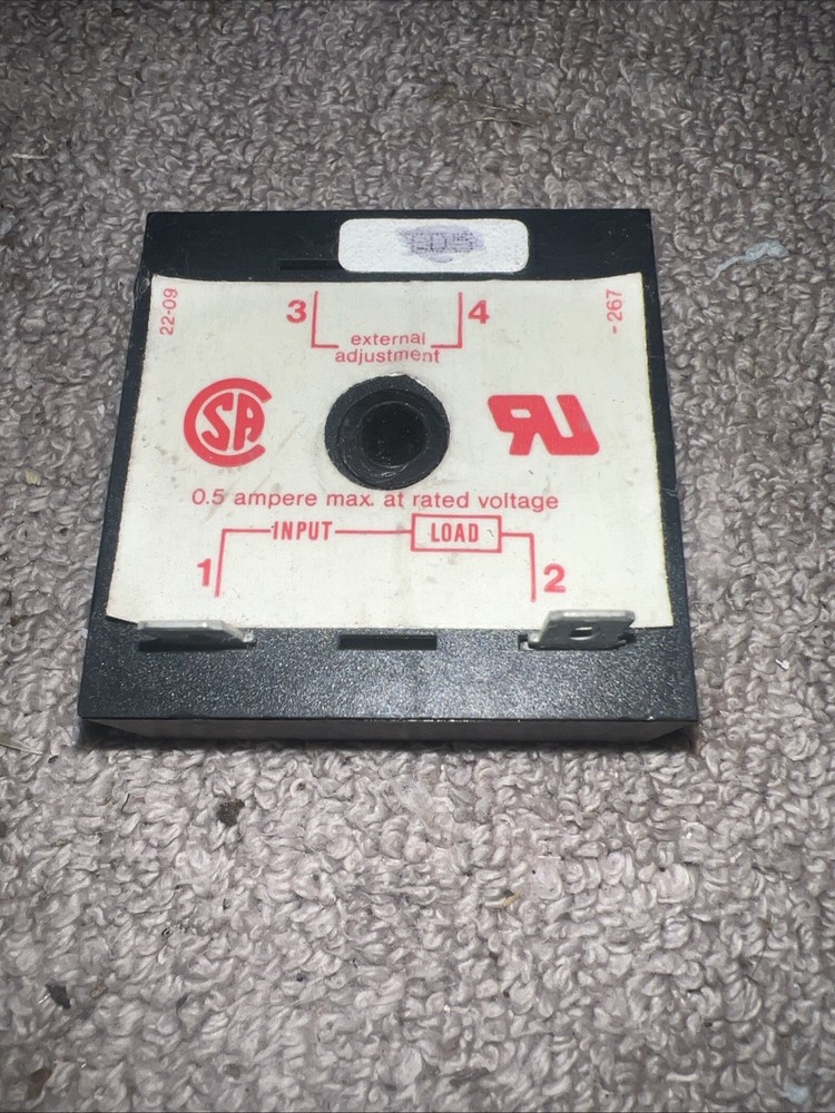 SSAC Solid State Timer, One Second, TAC1411, 10A, 120VAC, 0.5A