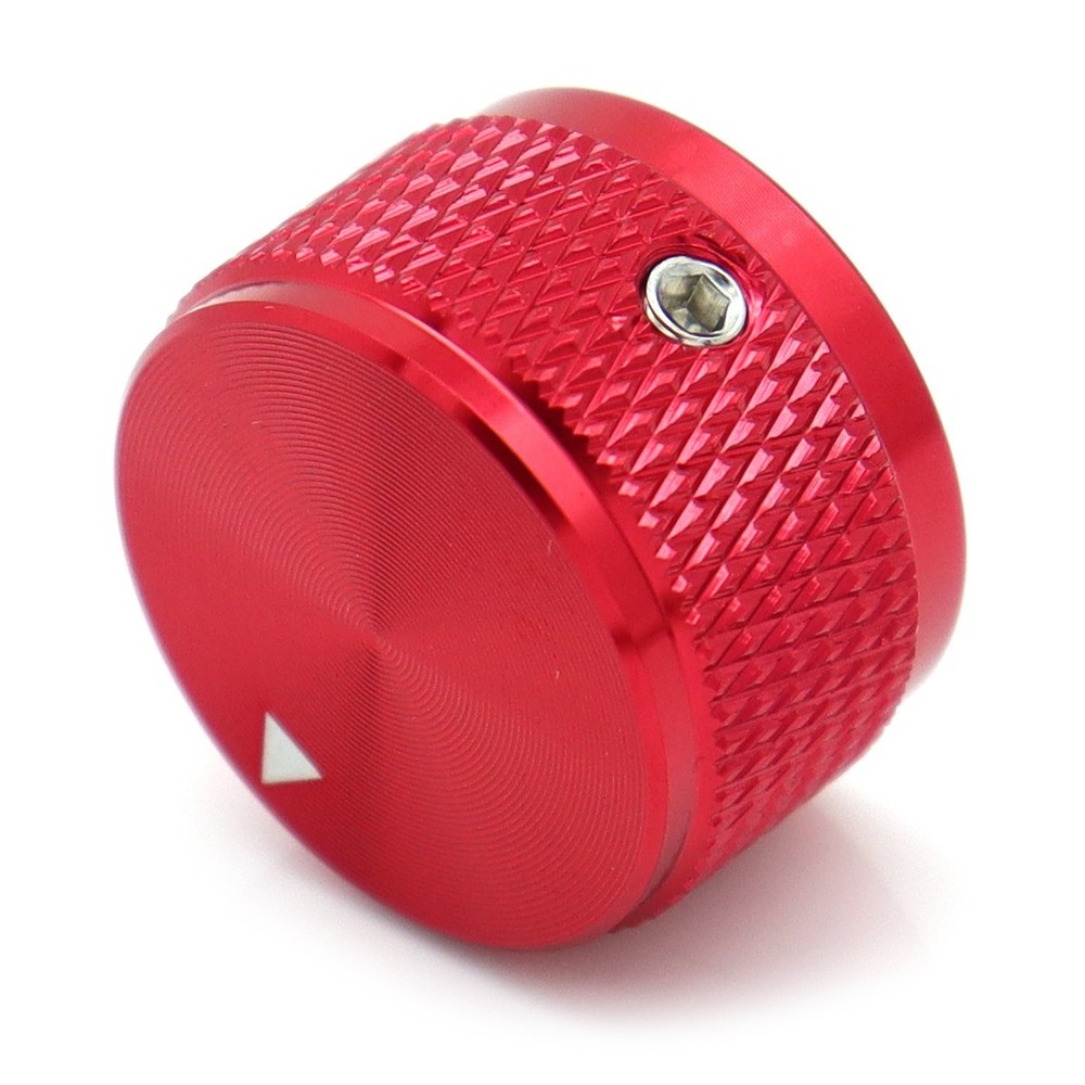 4Pcs Aluminum Guitar Knobs Electronic Control Pot Cap Volume Audio Knobs Red