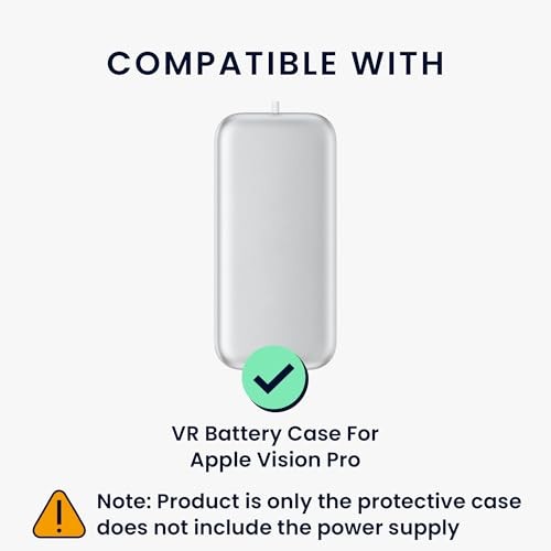 Case Compatible with Apple Vision Pro Battery Case - Silicone Holder grey