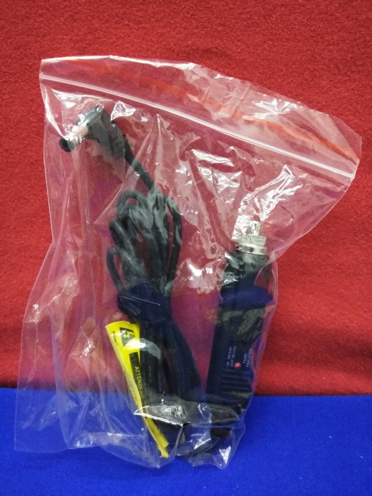 12 VOLT DC 3FT. CAR CIGARETTE LIGHTER POWER PLUG CORD ADAPTER.