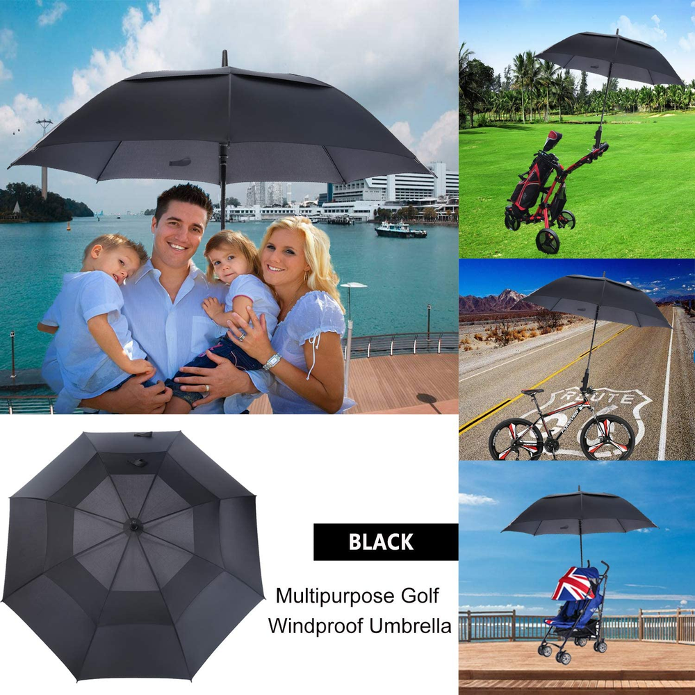 MRTLLOA 54/62/68/72 Inch Automatic Open Golf Umbrella, Extra Large Oversize Doub