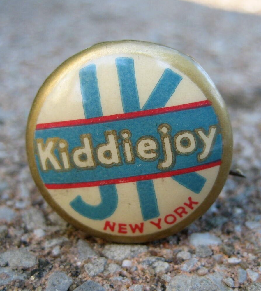 Vintage Kiddiejoy Bicycle Celluloid Pinback